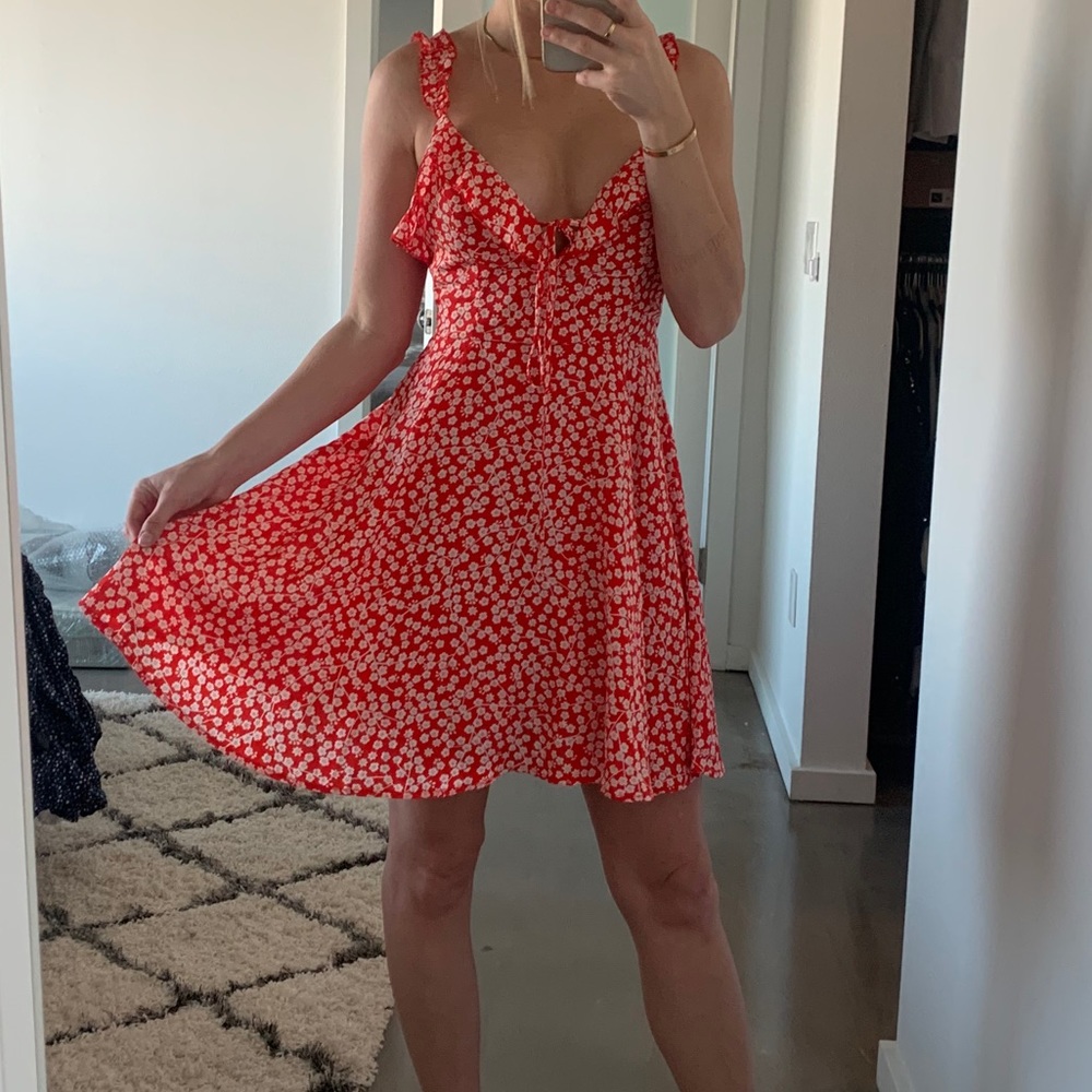 White Fox Boutique Red Dress Small, Auguste